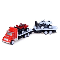 Грузовик инерционный &laquo;Автовоз&raquo;, с 2 квадроциклами, МИКС