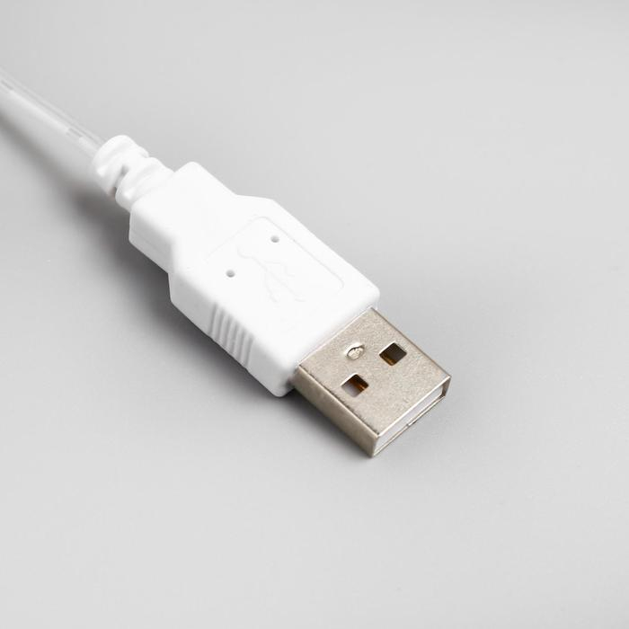 Гирлянда «Конский хвост» 8 нитей по 2 м, IP20, серебристая нить, 160 LED, свечение мульти, USB Гирлянда «Конский хвост» 8 нитей по 2 м, IP20, серебристая нить, 160 LED, свечение мульти, USB