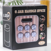 Набор для специй на подставке &laquo;Модерн&raquo;, 28,5&times;12&times;18,5 см, 90 мл, 4&times;9,5 см, 6 шт