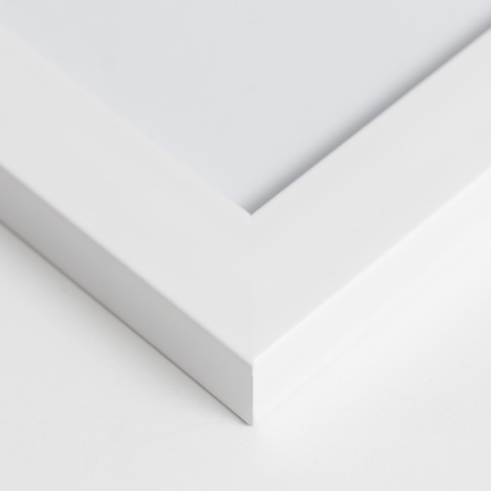 Фоторамка пластик "Gloria" 21х30 см, с паспарту, белый