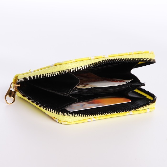 Кошелёк на молнии, цвет жёлтый Кошелёк на молнии, цвет жёлтый