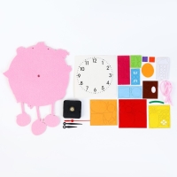 Детские настенные часы DIY "Вкусняшки" сделай сам, бесшумные, 22 х 29 см, АА