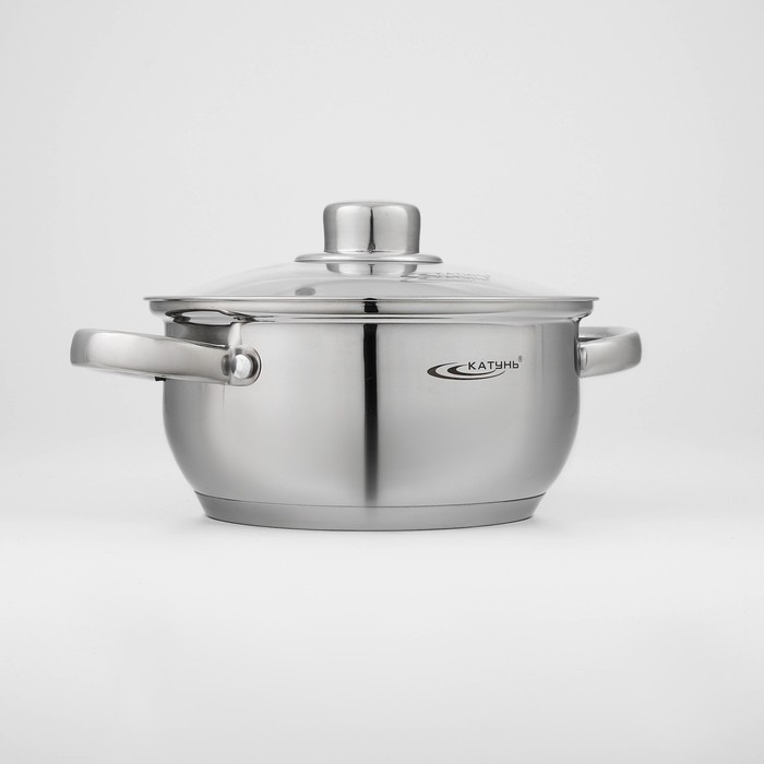 Набор кастрюль &laquo;Гретта&raquo;, 3 предмета: кастрюли 2,2 л, 4,2 л, ковш 1,6 л, капсульное дно, индукция