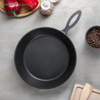 Сковорода «Сотейник», d=26 см, h=6,5 см , без крышки, антипригарное покрытие, цвет чёрный Сковорода «Сотейник», d=26 см, h=6,5 см , без крышки, антипригарное покрытие, цвет чёрный