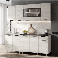 Кухня Рио NEW 2,0м, Дуб Крафт Белый/Антарес столешница Кухня Рио NEW 2,0м, Дуб Крафт Белый/Антарес столешница