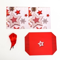 Новый год. Коробка Самосборная &laquo;Звезды новый год&raquo; 15 х 15 х 15 см