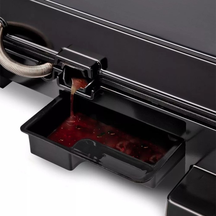 Гриль электрический Kitfort КТ-1699, 2000 Вт, антипригарное покрытие, 29х24 см, чёрный