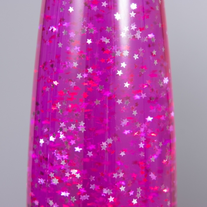 Лава-лампа "Ракета" 1х30Вт Е14-R39 (блестки) розовый 11х11х41см