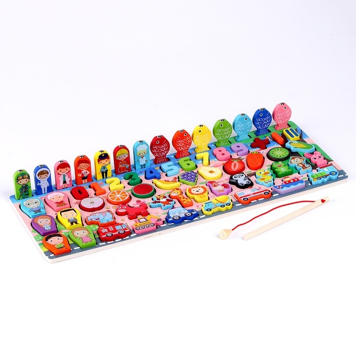 Логический центр 3 в 1 &laquo;Животные, профессии, счёт&raquo; 44,5 &times; 17,8 &times; 4,3 см