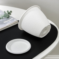 Горшок с поддоном &laquo;Розалия&raquo;, 800 мл, цвет белый