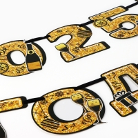 Гирлянда на ленте новогодняя «2025 год», на Новый год, длина 150 см Гирлянда на ленте новогодняя «2025 год», на Новый год, длина 150 см