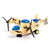 Самолет «Армия», работает от батареек, световые и звуковые эффекты Самолет «Армия», работает от батареек, световые и звуковые эффекты
