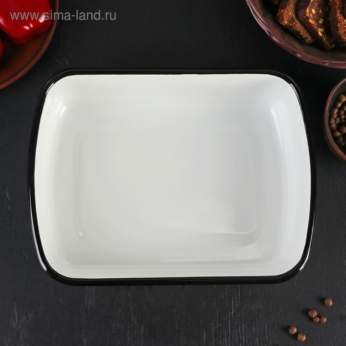 Контейнер металлический с крышкой, 2,5 л, деколь МИКС, цвет белый