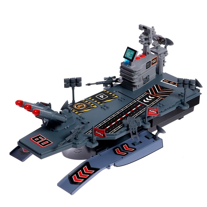 Парковка &laquo;Авианосец&raquo;, стреляет, свет и звук, подвижные элементы