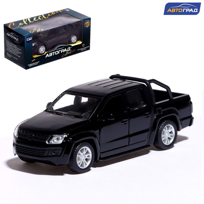 Машина металлическая &laquo;Тундра&raquo;, открываются двери, 1:32, инерция, цвет чёрный