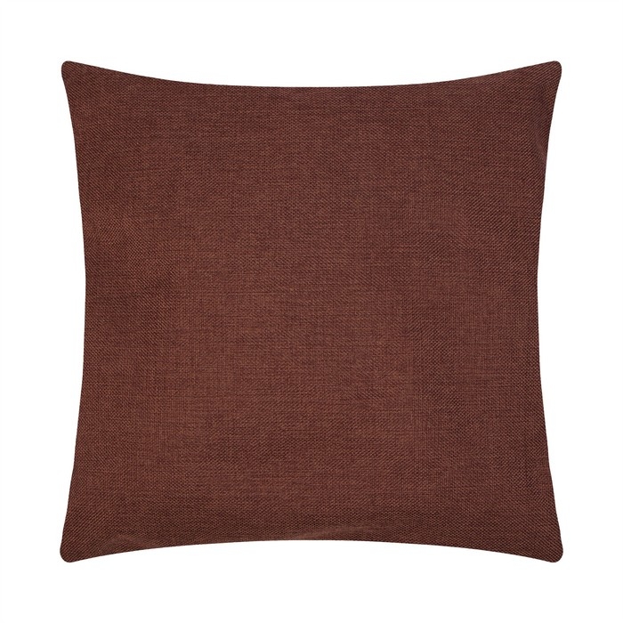 Наволочка декоративная Наволочка декоративная "Этель" рогожка 45*45 см коричневый 100% п/э