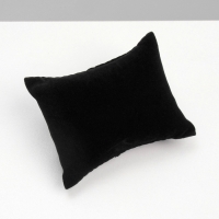 Подушка для украшений, флок, 8×6×3,5 см, цвет чёрный Подушка для украшений, флок, 8×6×3,5 см, цвет чёрный