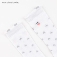 Новый год. Гольфы детские Крошка Я "Зайка" 8-10 см, белый