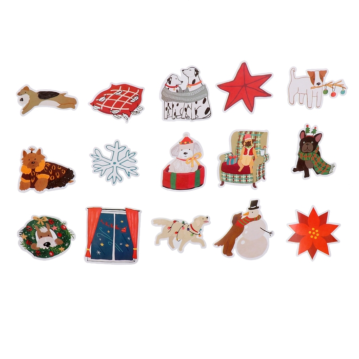 Игровой набор &laquo;Новогодний сюрприз&raquo; с фигуркой, машинкой и 15 наклейками, цвет МИКС