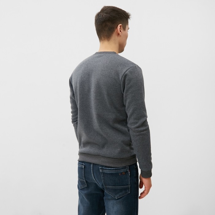 Свитшот мужской НАЧЁС, цвет серый, размер 56