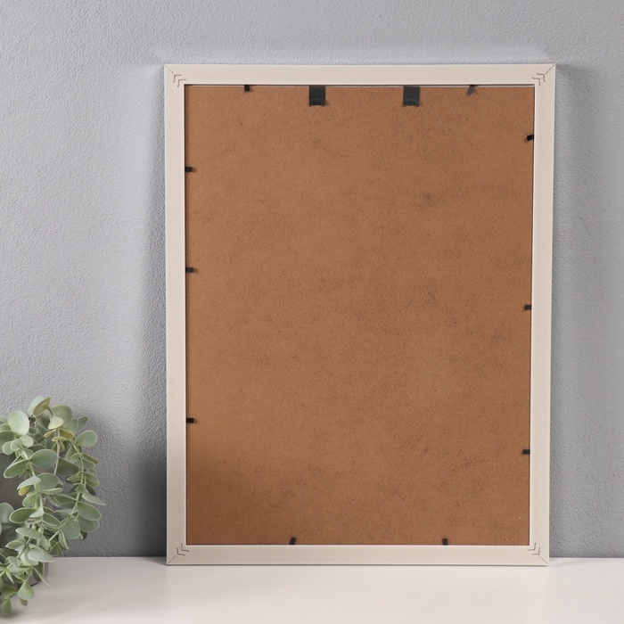 Фоторамка пластик 30х40 см "Абстракция из линий на чёрном" золото 1,5х33,6х43,6 см