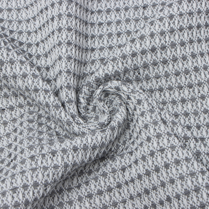 Плед Этель Waffle 130*180см , цв.серый,80%хлопок, 20% п/э