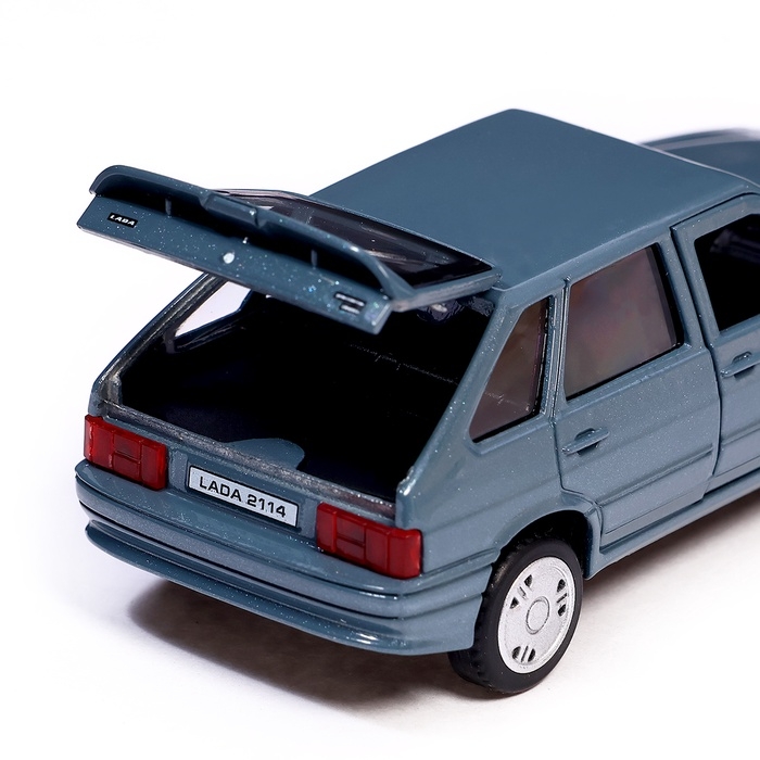 Машина металл LADA -2114 Машина металл LADA -2114 "SAMARA" 12 см, инерц, мокрый асфальт, 2114-12-GY (72)