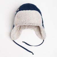 Шапка «Барни» для мальчика, цвет синий, размер 46 Шапка «Барни» для мальчика, цвет синий, размер 46