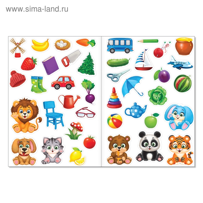 Многоразовые наклейки набор «Загадки для самых маленьких», А4, 2 шт. Многоразовые наклейки набор «Загадки для самых маленьких», А4, 2 шт.