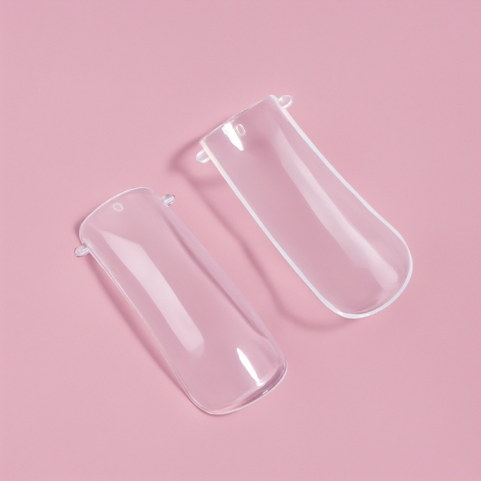 Верхние формы для наращивания в контейнере, 100 шт, цвет прозрачный Верхние формы для наращивания в контейнере, 100 шт, цвет прозрачный