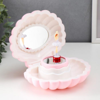 Шкатулка музыкальная механическая "Ярко-розовая ракушка" 7,5х15,5х12 см Шкатулка музыкальная механическая "Ярко-розовая ракушка" 7,5х15,5х12 см