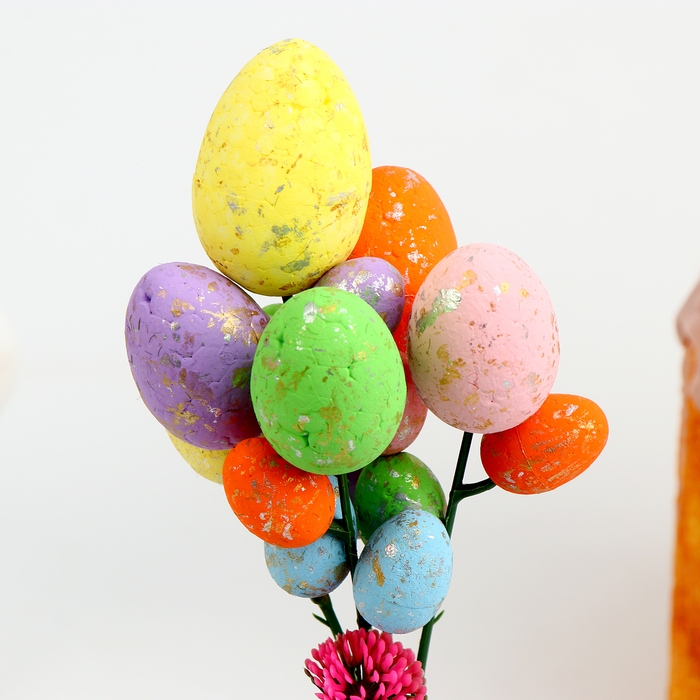 Декор пасхальный &laquo;Яйца в горшочке&raquo; 8 &times; 8 &times; 28 см