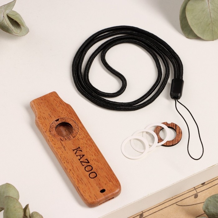 Казу Music Life, деревянный, 9,5 х 2,8 см, классика