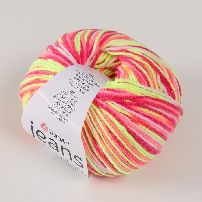 Пряжа "Jeans Soft Colors" 55% хлопок, 45% акрил 160м/50гр (6214)