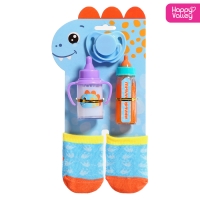 Аксессуары для кукол «Динозаврик», носочки с бутылочками и соской Аксессуары для кукол «Динозаврик», носочки с бутылочками и соской