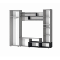 Гостиная Юна, 2200х480х1870, Анкор светлый/Графит