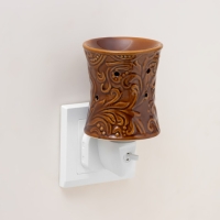 Ночник "Узор" темно-коричневый 7,8х7,8х12 см