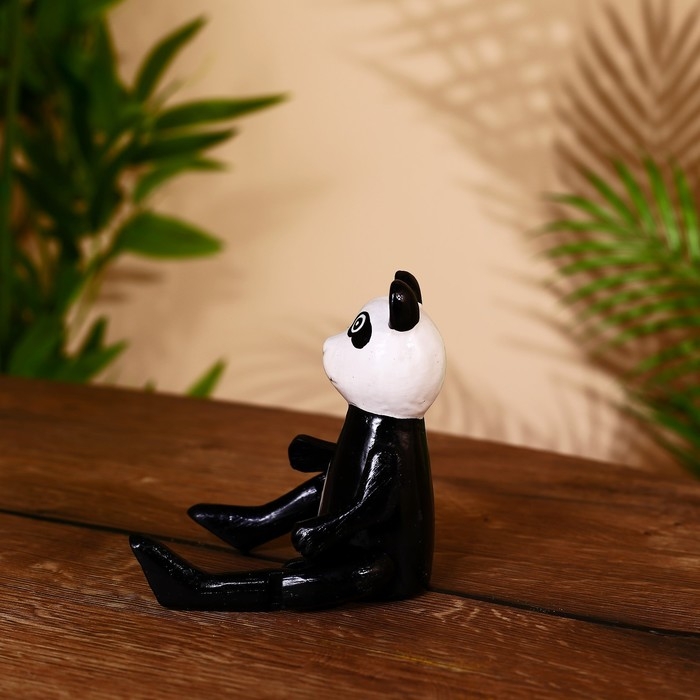 Сувенир Сувенир "Панда" висячие лапки, дерево 17 см