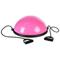 Полусфера BOSU гимнастическая, 55 х 20 см, с насосом, цвет розовый Полусфера BOSU гимнастическая, 55 х 20 см, с насосом, цвет розовый