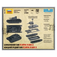 Сборная модель &laquo;Немецкий средний танк Т-IV&raquo;, Звезда, 1:100, (6151)