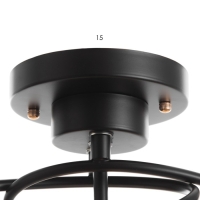 Люстра "Изота" 5хE27 40Вт черный 75х34х30 см BayerLux Люстра "Изота" 5хE27 40Вт черный 75х34х30 см BayerLux