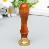 Печать для сургуча с деревянной ручкой "Корона с буквой S" 9х2,5х2,5 см Печать для сургуча с деревянной ручкой "Корона с буквой S" 9х2,5х2,5 см