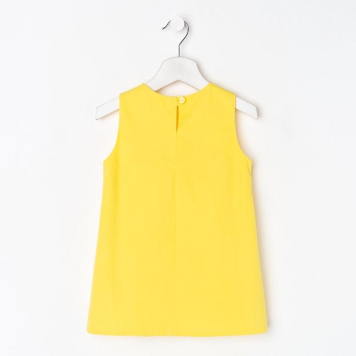 Платье детское с рюшей KAFTAN, р. 34 (122-128), желтый