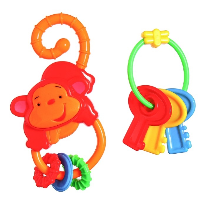 Набор погремушек &laquo;Африка&raquo;, 2 шт., Крошка Я