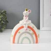 Копилка керамика "Мышка-принцесска" 5х13х16 см Копилка керамика "Мышка-принцесска" 5х13х16 см