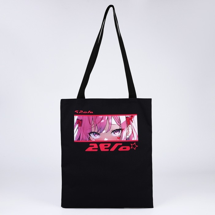 Шопер шопер &laquo;Аниме глаза&raquo;, 35х0.5х40, отдел без молнии, без подклада, чёрный