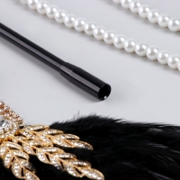 Карнавальный набор &laquo;Lux&raquo;: повязка, перчатки, бусы, мундштук