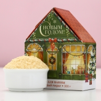 Соль для ванны &laquo;С Новым Годом!&raquo;, 300 г, аромат персикового пирога, ЧИСТОЕ СЧАСТЬЕ