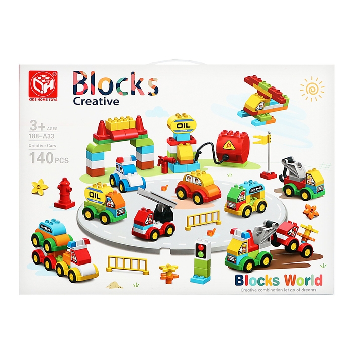 Конструктор &laquo;Автопарковка&raquo;, 2 варианта сборки, 140 деталей