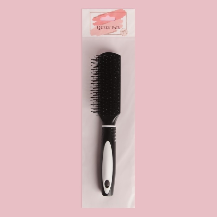 Расчёска массажная, 3,8 × 23,2 см, цвет чёрный/белый Расчёска массажная, 3,8 × 23,2 см, цвет чёрный/белый